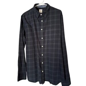GAP Designed‎ & Crafted Men's XL Long Sleeve Green Plaid Button Down Shirt